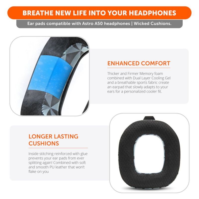 Kit de Almohadillas para Auriculares WC A50 Gen 4/5/A50x