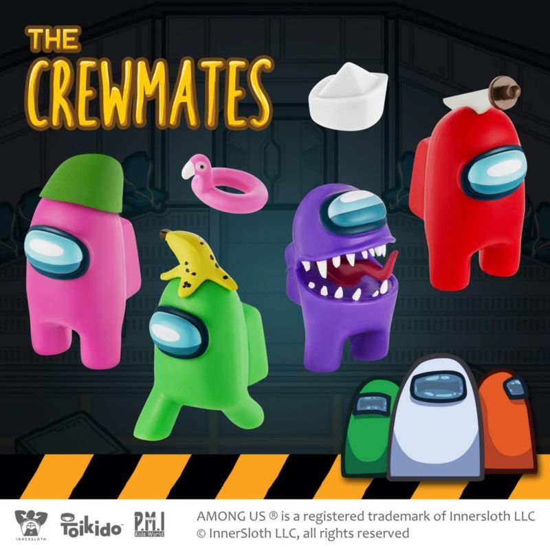 Figuras de Toy P.M.I. Among Us Crewmate 16 objetos coleccionables con 8 artículos