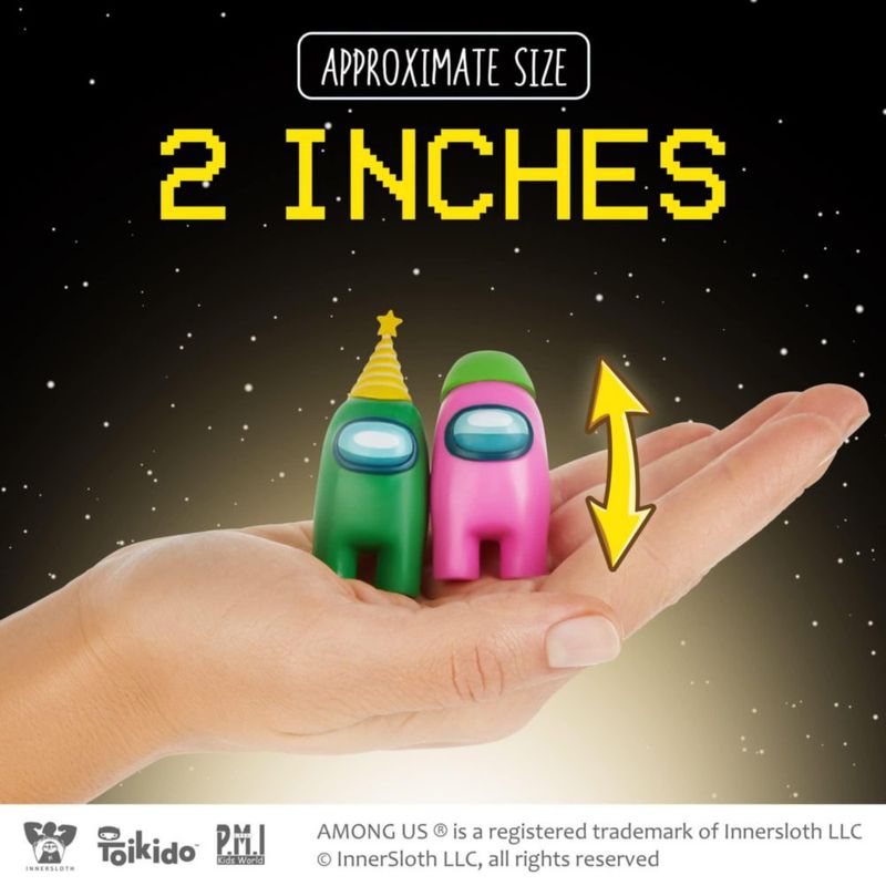 Figuras de Toy P.M.I. Among Us Crewmate 16 objetos coleccionables con 8 artículos