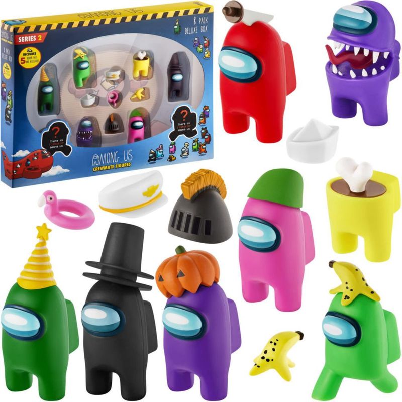 Figuras de Toy P.M.I. Among Us Crewmate 16 objetos coleccionables con 8 artículos