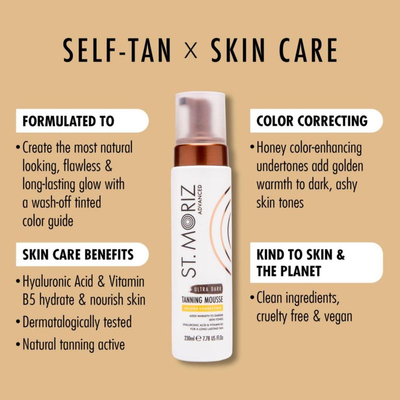 Autobronceador St. Moriz Ultra Dark 230 ml con corrección de color