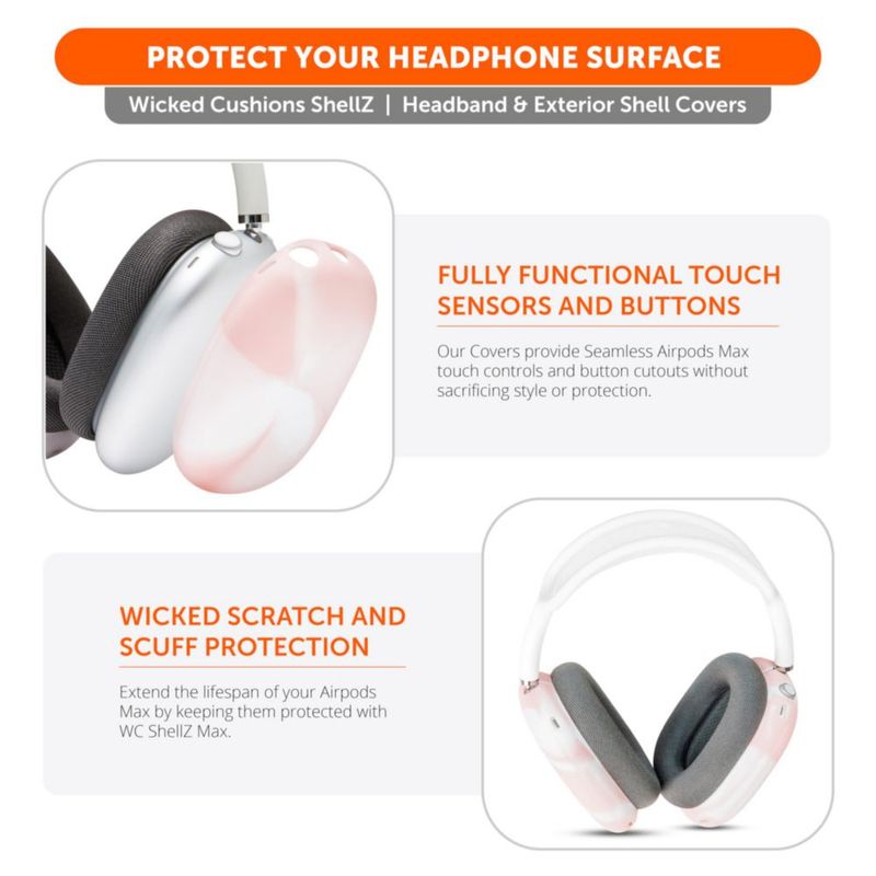 Funda de silicona WC ShellZ Max 1 y 2 para AirPods