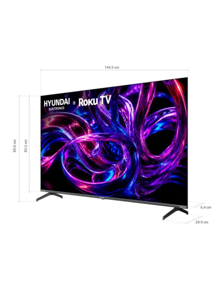 Pantalla 65 pulgadas Hyundai QLED UHD 4K HYLED6516QR con Roku TV