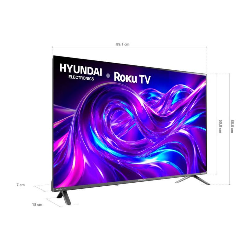 Pantalla 40 pulgadas Hyundai LED FHD HYLED4027RIM con Roku TV