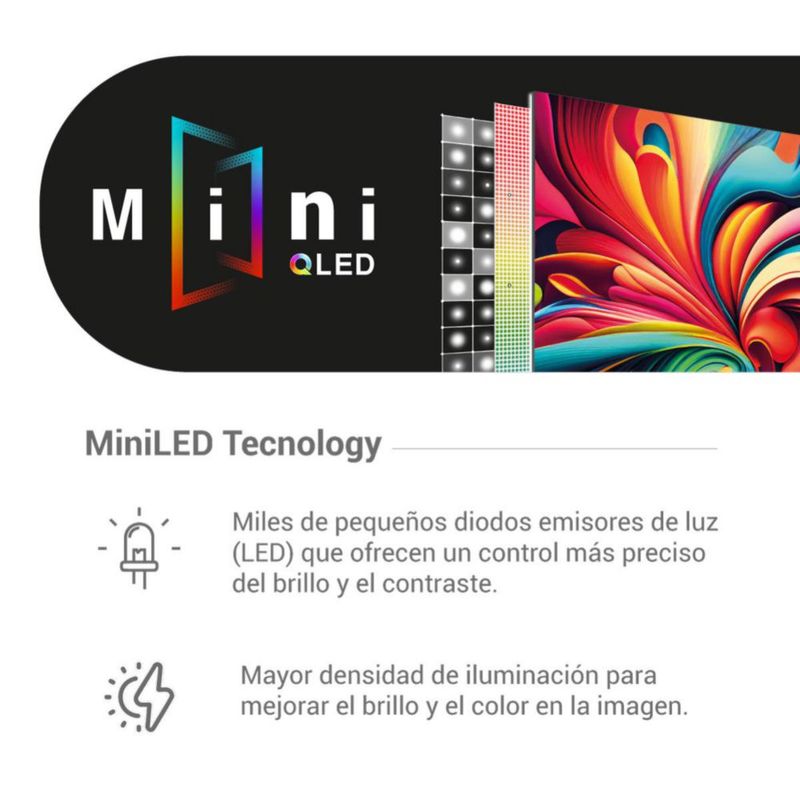 Pantalla 65 pulgadas Hyundai MiniLED UHD 4K HYLED6514QMG con Google TV