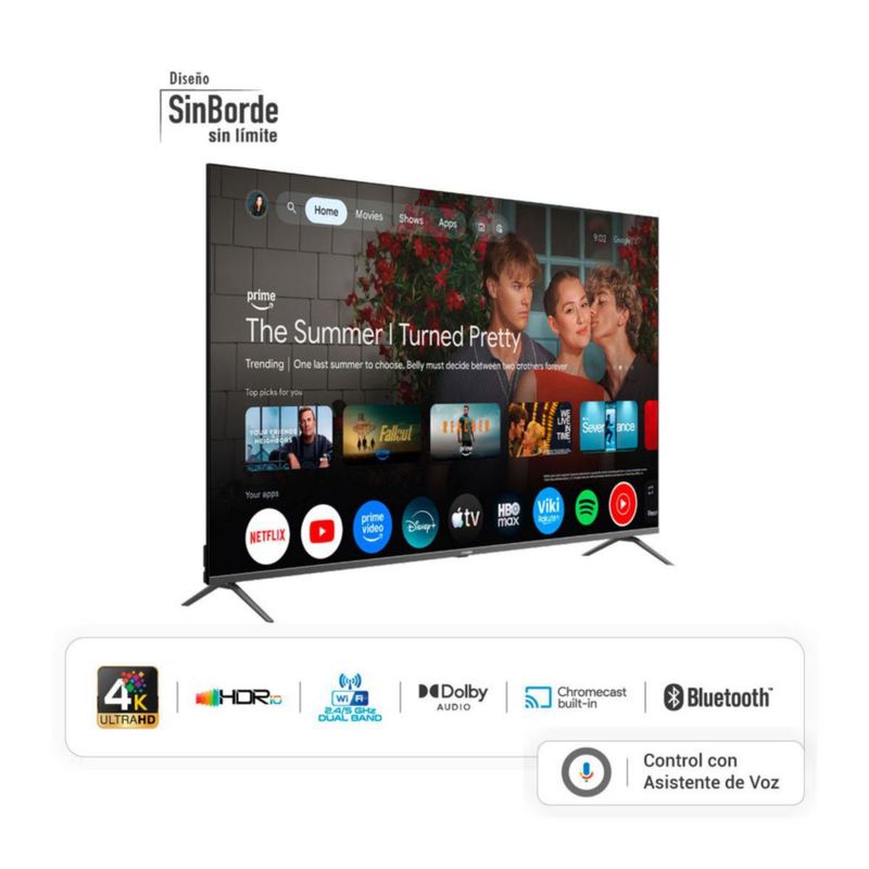Pantalla 70 pulgadas Hyundai QLED UHD 4K HYLED7007QG con Google TV