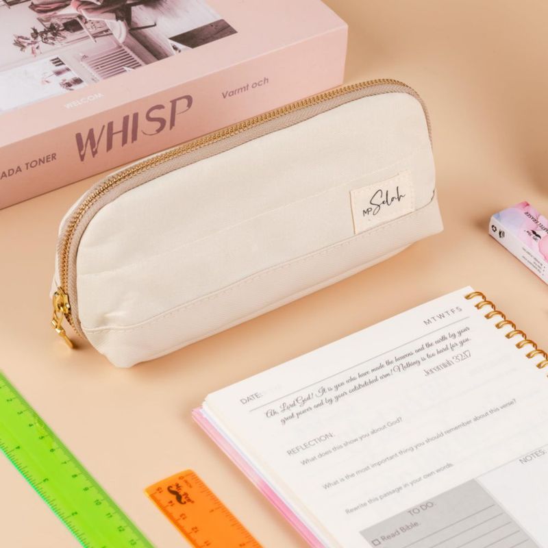 Estuche para lápices Mr. Pen con diseño triangular y apertura amplia