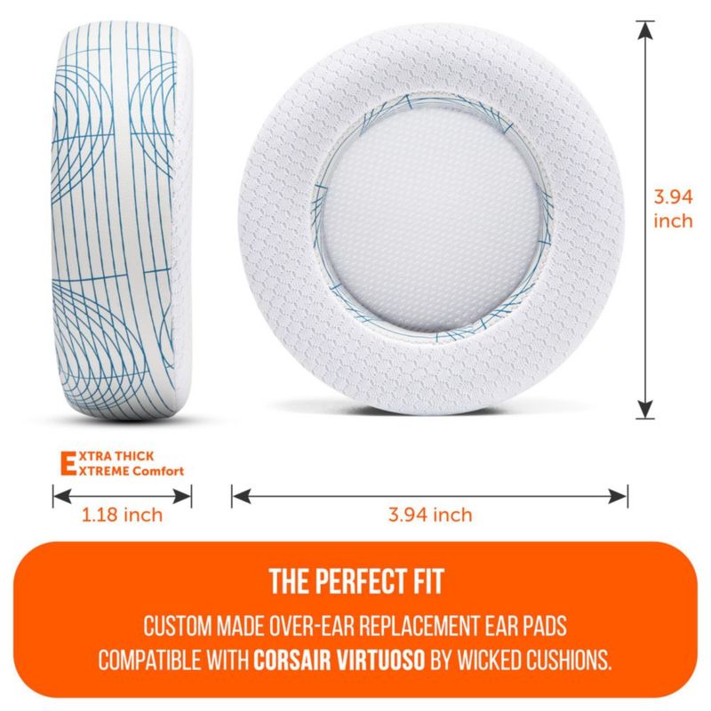 Almohadillas WC Virtuoso Corsair con Gel Refrigerante