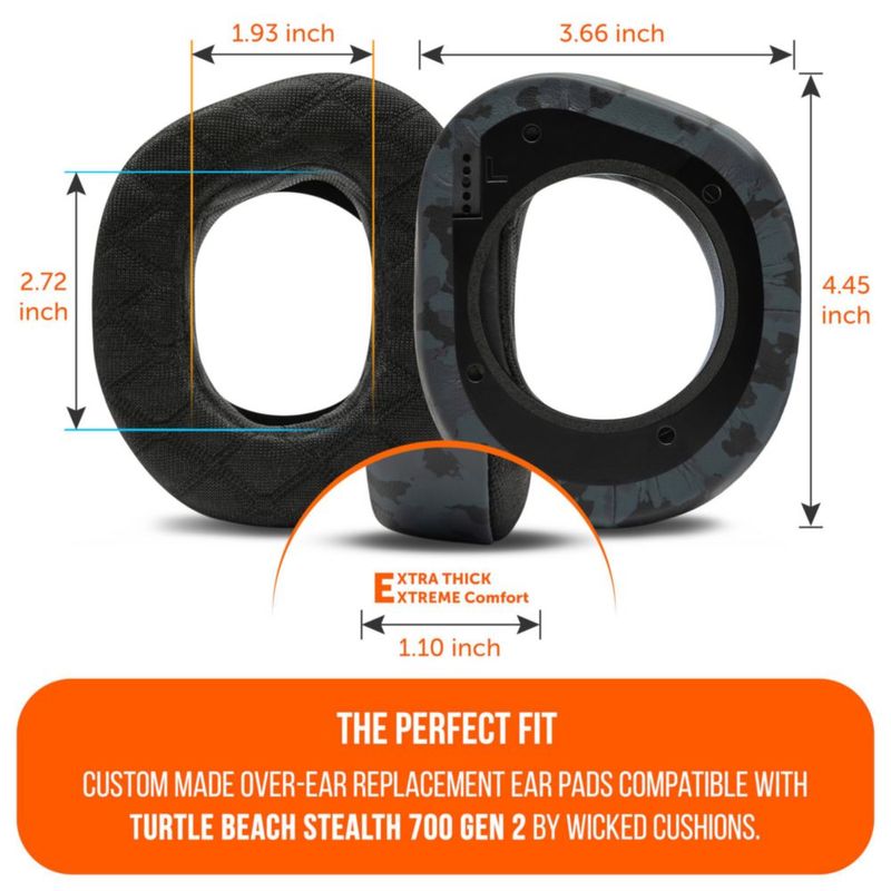Almohadillas para auriculares WC Stealth 700 Gen 2 con gel refrigerante
