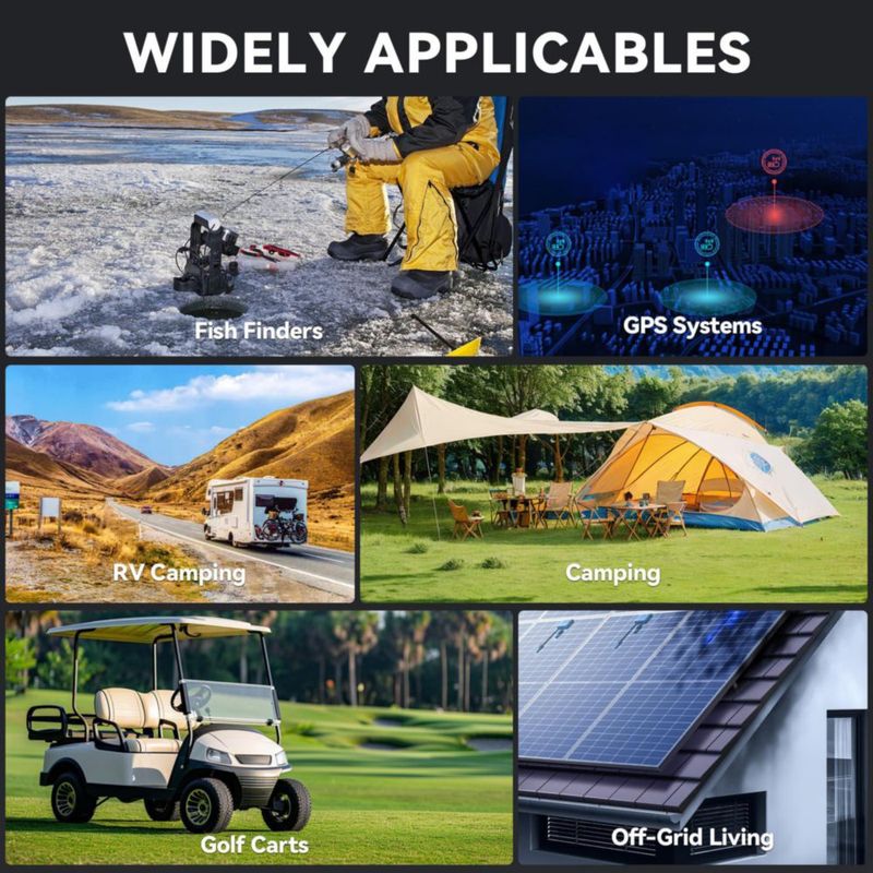 Batería WOXABHSL 12V 7Ah LiFePO4 ligera con BMS
