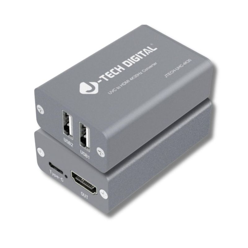 Convertidor J-Tech Digital JTECH-UHC-4K30 de UVC a HDMI 4K a 30 Hz