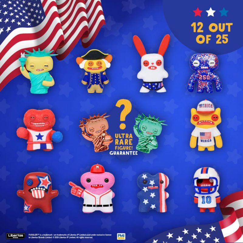 Figuras coleccionables P.M.I. Fuggler EE. UU. 250 – Pack de 12