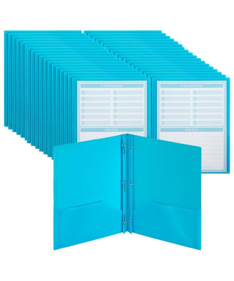 Carpetas de plástico Mr. Pen paquete de 36 tamaño carta azul