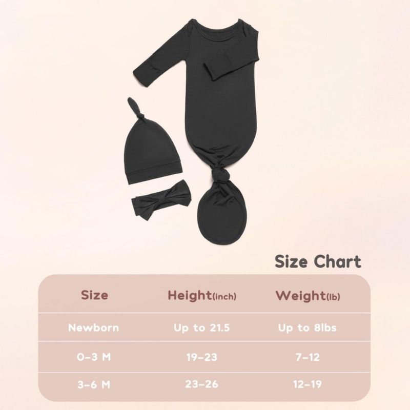 Conjunto de 2 Piezas de Camisones Suaves para Bebé Recién Nacido Noah Baby