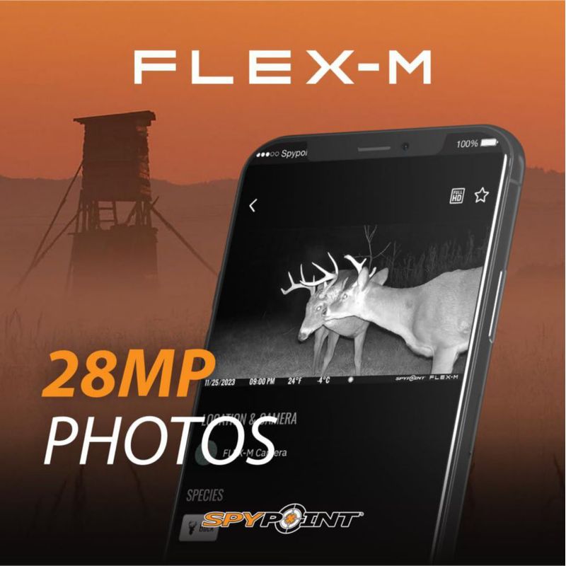 Cámara móvil de rastreo SPYPOINT Flex-M Solar con accesorios