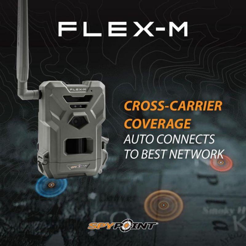 Cámara móvil de rastreo SPYPOINT Flex-M Solar con accesorios