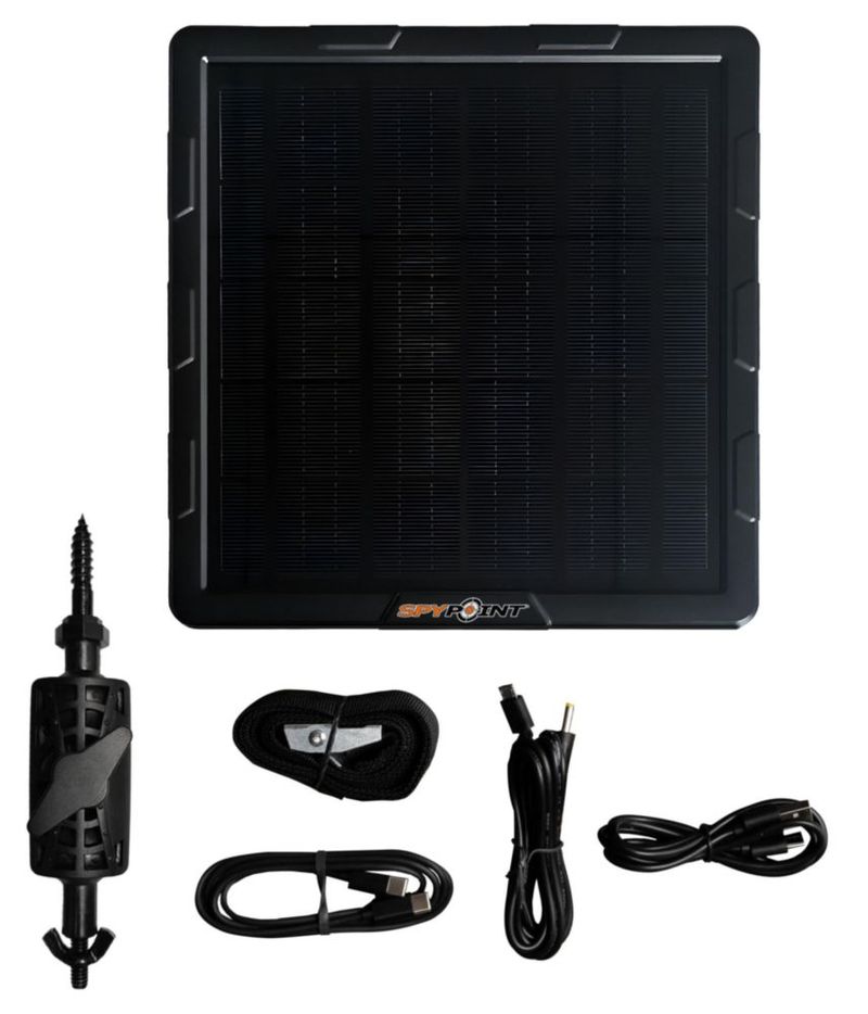 Cámara móvil de rastreo SPYPOINT Flex-M Solar con accesorios