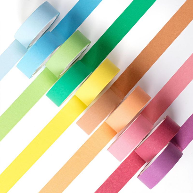 Set de cintas washi Mr. Pen 10 unidades colores 15 cm de ancho