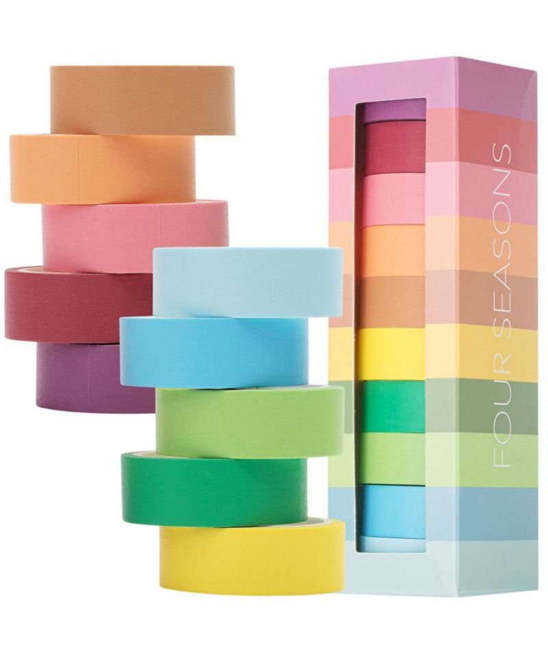 Set de cintas washi Mr. Pen 10 unidades colores 15 cm de ancho