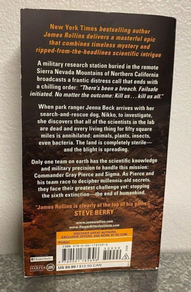 Libro William Morrow – La Sexta Extinción (Novela)