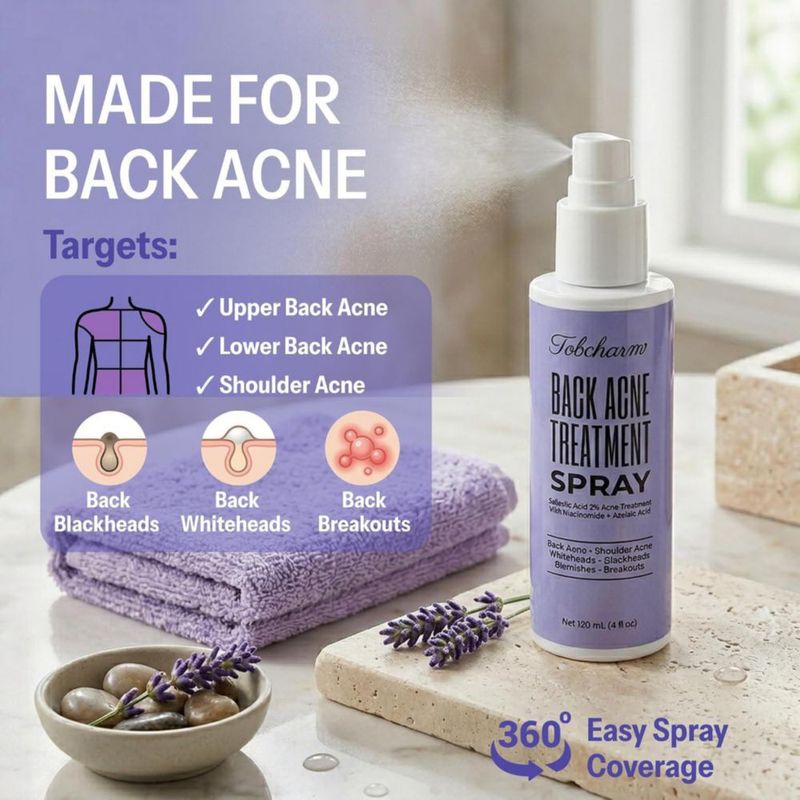Spray Corporal Tobcharm 120 ml Ácido Salicílico y Ácido Azelaico