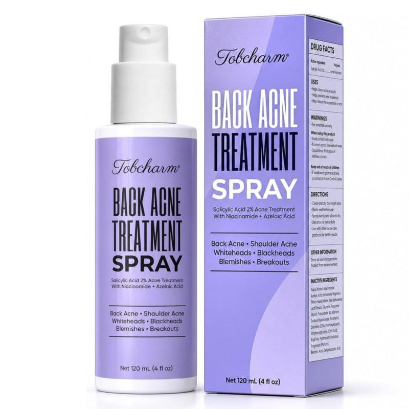 Spray Corporal Tobcharm 120 ml Ácido Salicílico y Ácido Azelaico