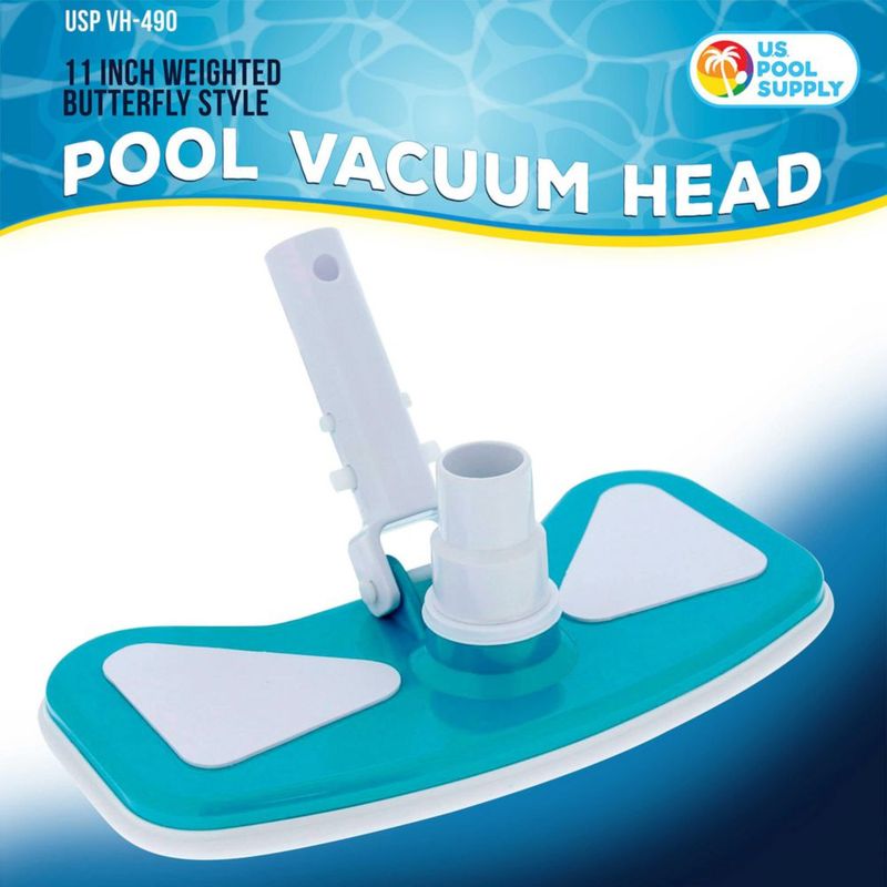 Cabezal de Aspiradora para Piscina Mariposa Ponderada U.S. Pool Supply 28 cm