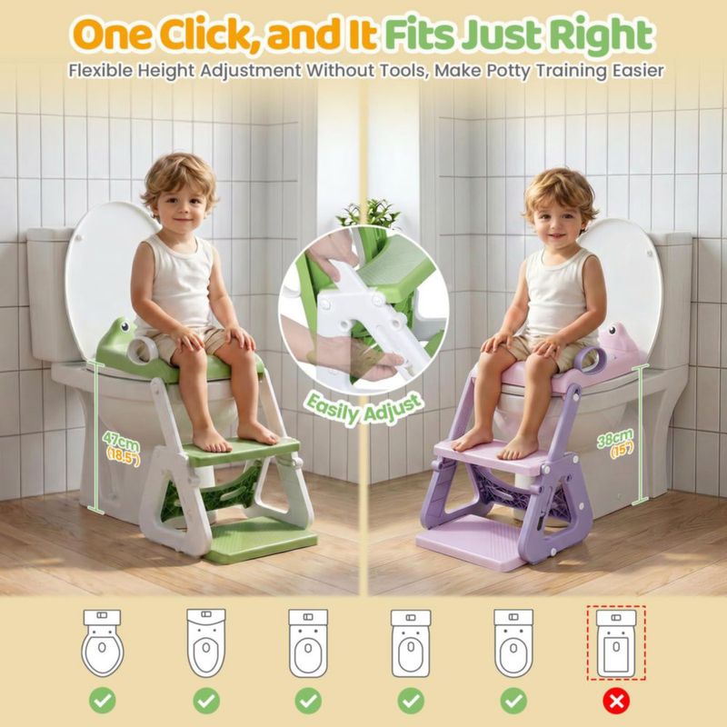 Asiento de entrenamiento Orzbow con taburete para niños de 18 meses+