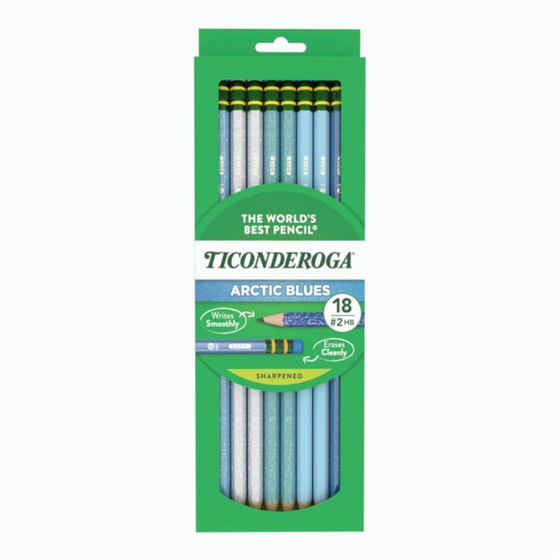 Lápices Ticonderoga Arctic Blues preafilados (18 unidades)