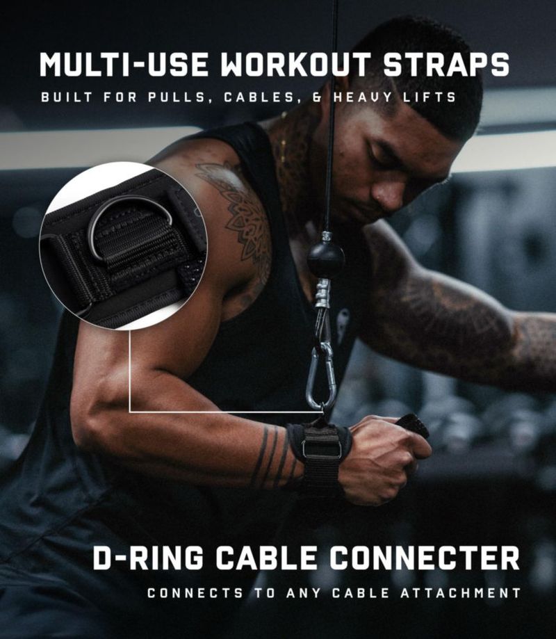 Correa de ejercicio Gymreapers GripLink para levantamiento 37 cm