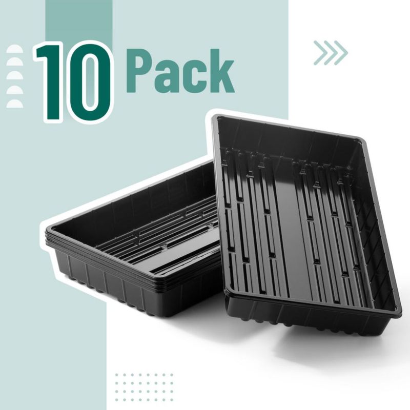 Bandejas para cultivo de plantas Mr. Pen paquete de 10 43 x 25 x 6 cm