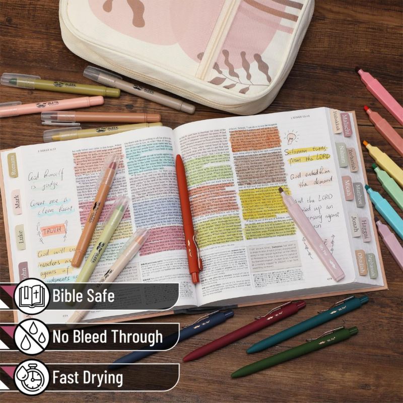Funda para Biblia Mr. Pen con kit de journaling de 24 piezas