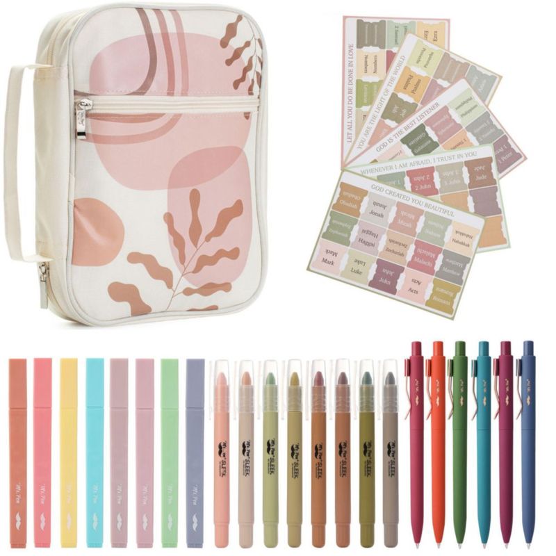 Funda para Biblia Mr. Pen con kit de journaling de 24 piezas