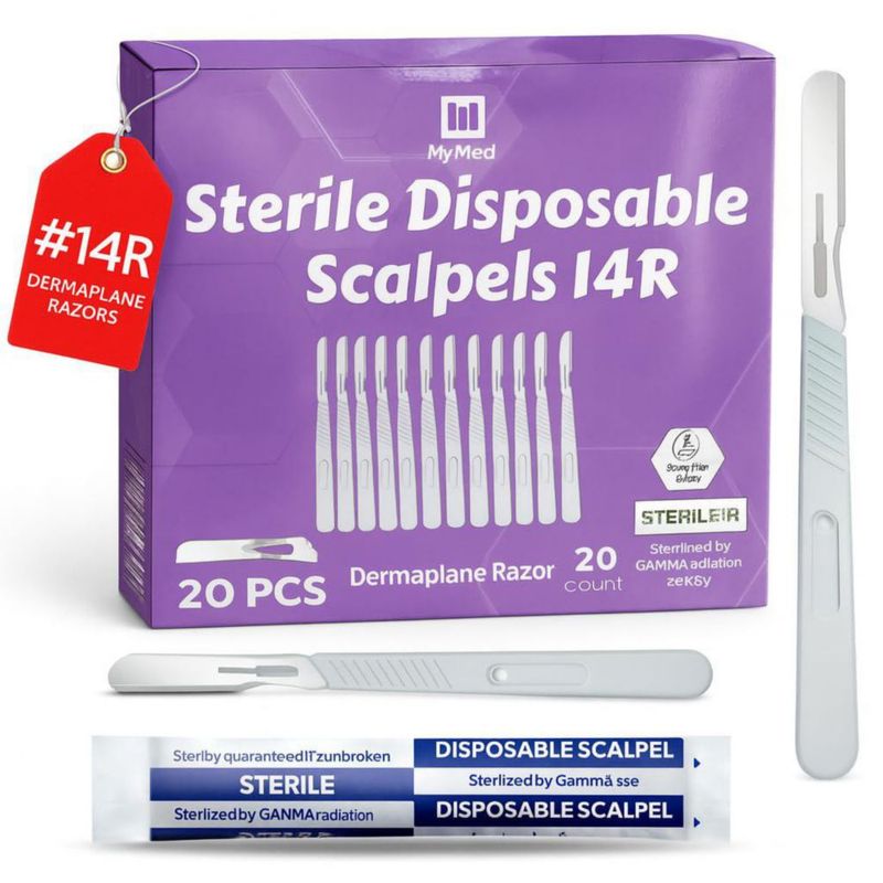 MyMed Rasuradoras desechables Dermaplane 14R paquete de 20