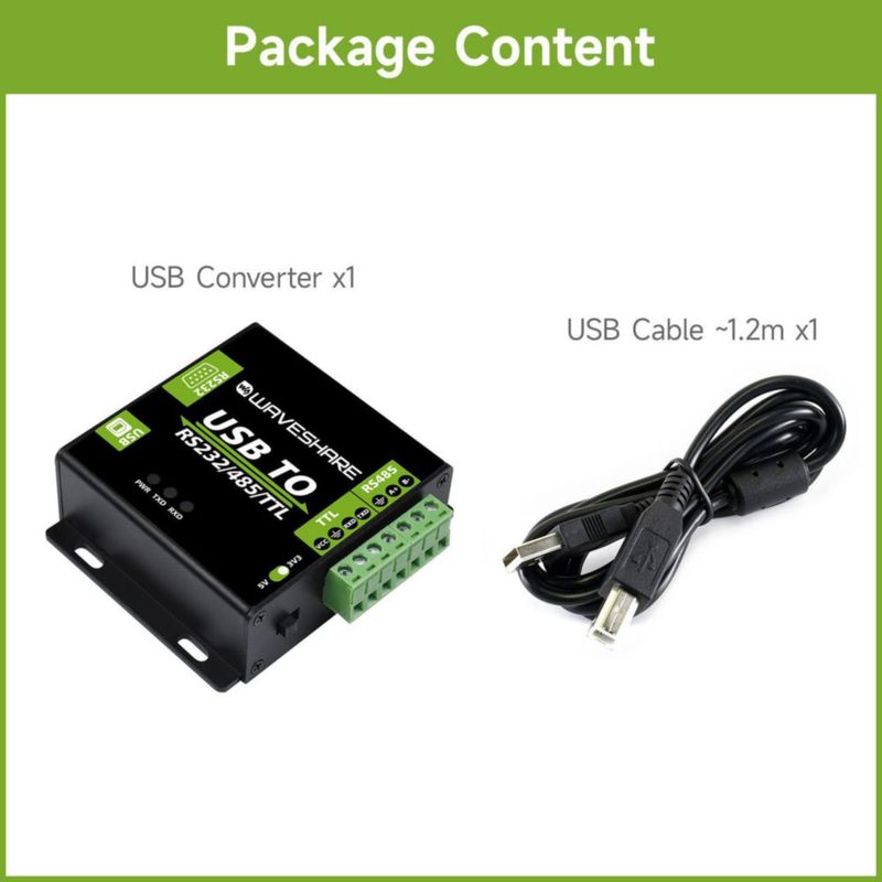 Adaptador USB a RS232/RS485/TTL de Waveshare