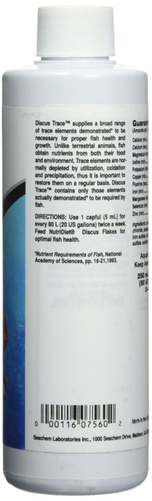 Seachem Elementos traza para peces disco 250 ml