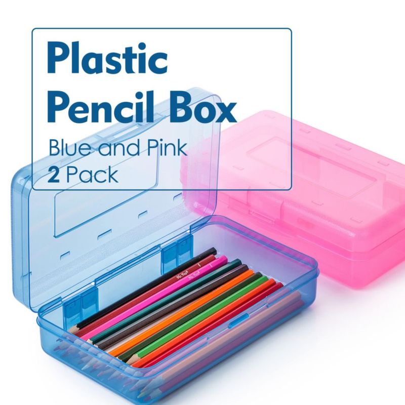 Estuche para lápices Mr. Pen 2 unidades plástico varios colores para niños