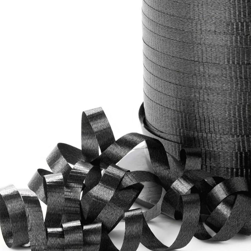 Cinta de rizo Rhode Island Novelty 457 m negra