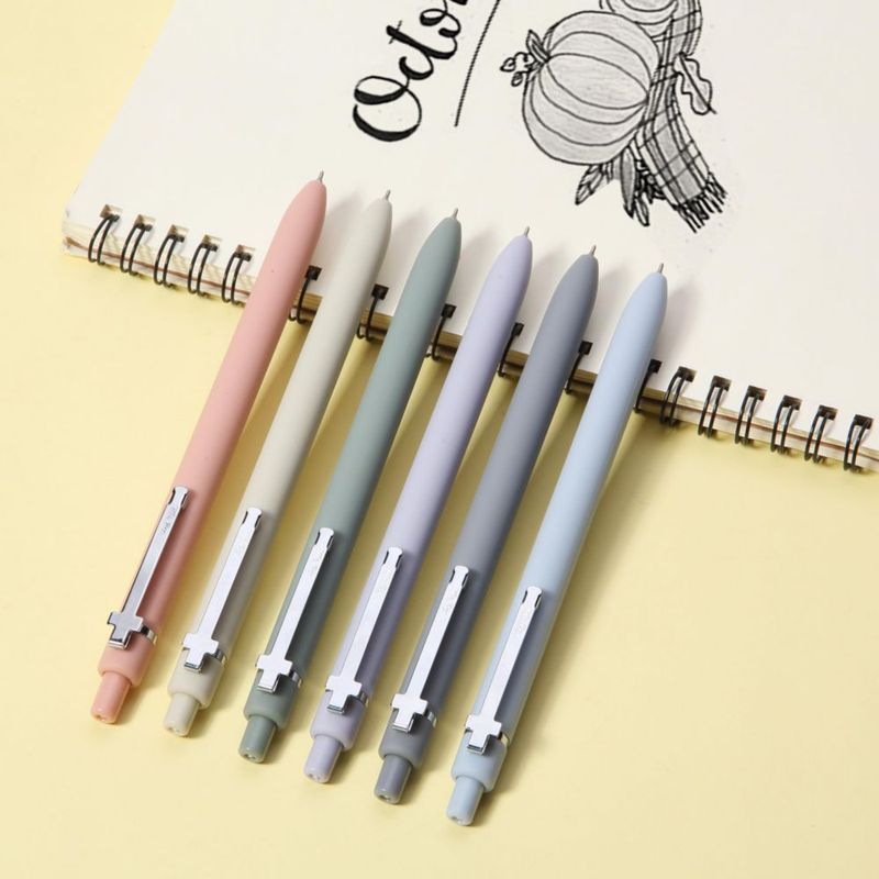 Bolígrafos de gel Mr. Pen pack de 6 tinta negra 05 mm