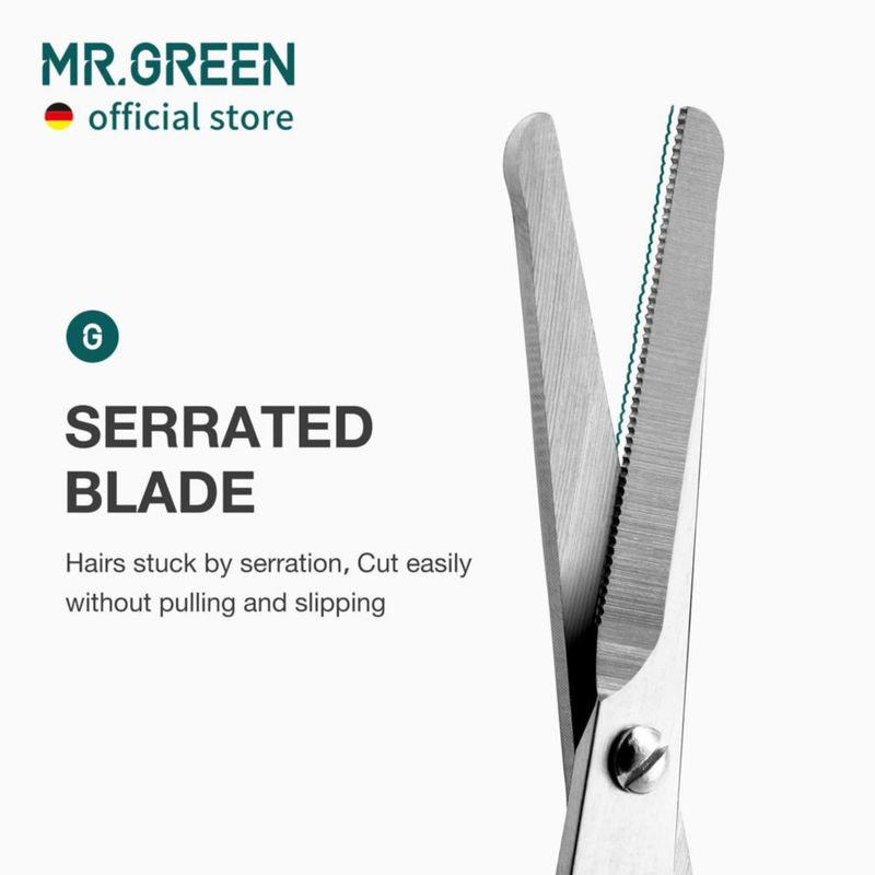 Tijeras MR.GREEN para Bigote Nariz y Barba - Acero Inoxidable