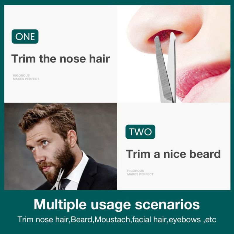 Tijeras MR.GREEN para Bigote Nariz y Barba - Acero Inoxidable