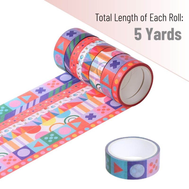 Cinta Washi Mr. Pen - 8 rollos de 5 yardas (457 m) cada uno