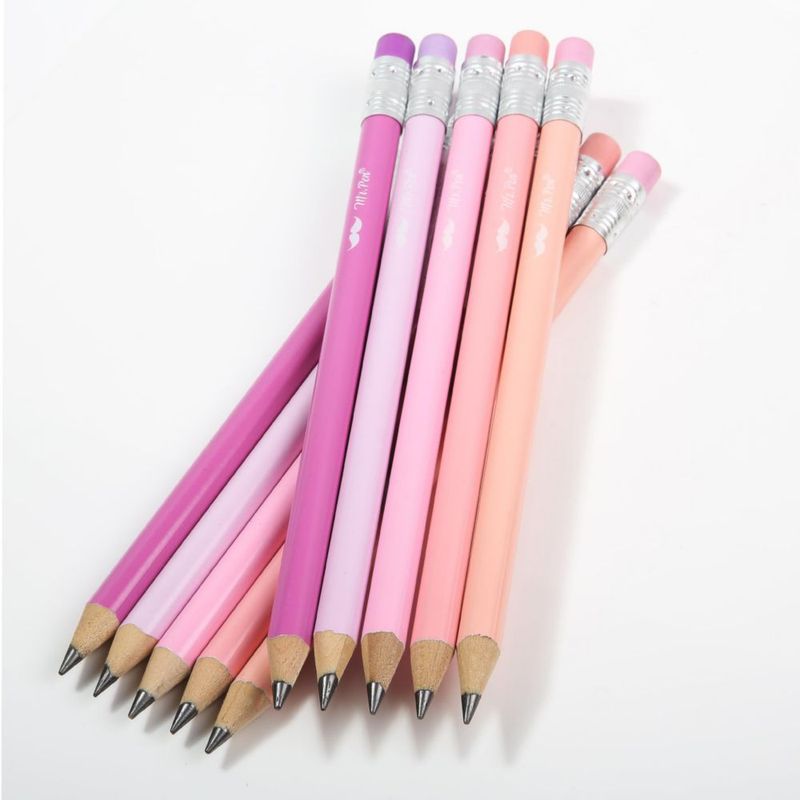 Lápices Mr. Pen Jumbo Paquete de 30 con Borrador Colorido