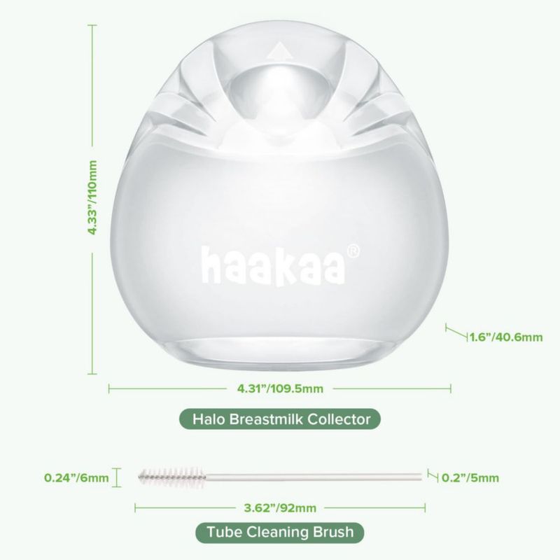 Bomba de Pecho Haakaa Halo 90 ml Colector de Leche de Silicona
