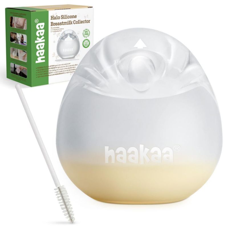 Bomba de Pecho Haakaa Halo 90 ml Colector de Leche de Silicona