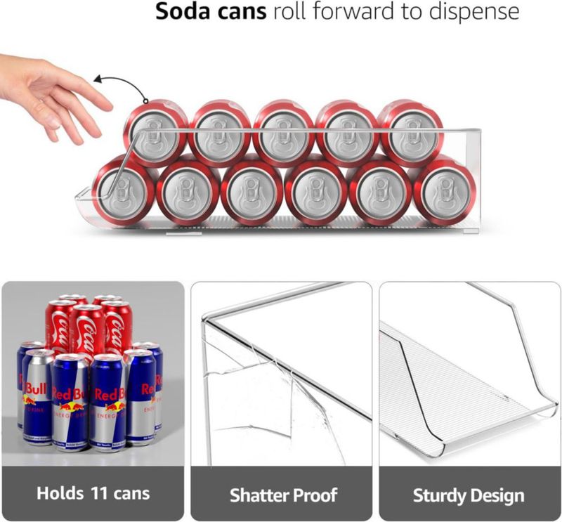Organizador de Latas Sorbus 35 × 7 × 10 cm Juego de 4