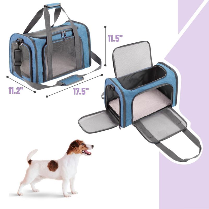 Transportadora para mascotas Mr. Pen blanda 44 x 29 cm bolsa de viaje