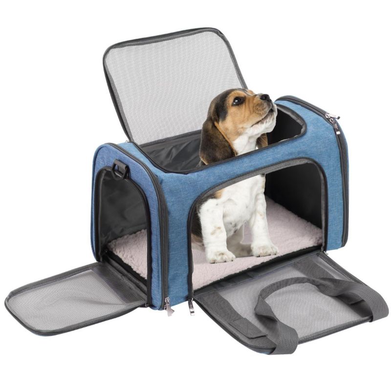 Transportadora para mascotas Mr. Pen blanda 44 x 29 cm bolsa de viaje