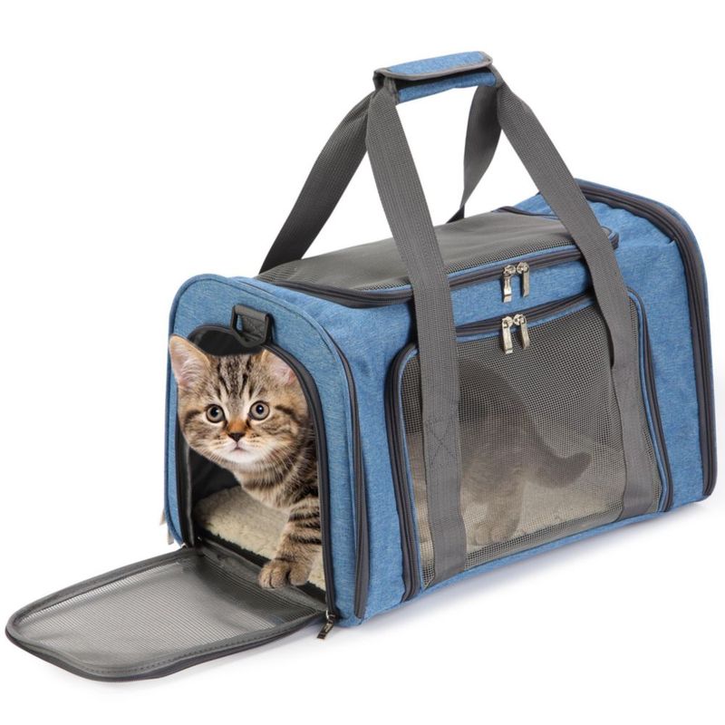 Transportadora para mascotas Mr. Pen blanda 44 x 29 cm bolsa de viaje