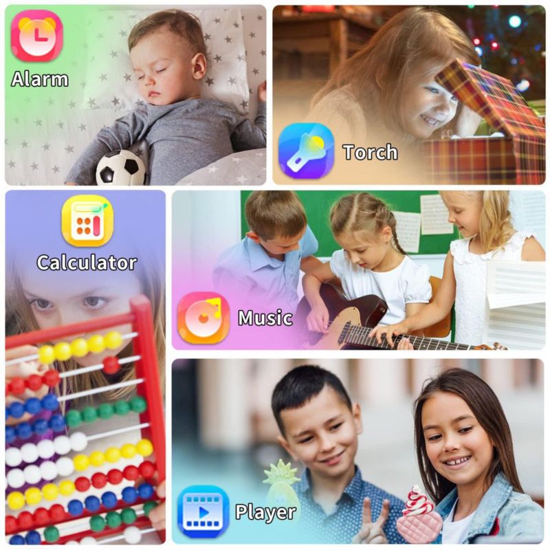 Reloj inteligente Phyulls para niños con 24 juegos despertador y cámara